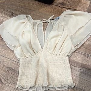 Tan women’s top